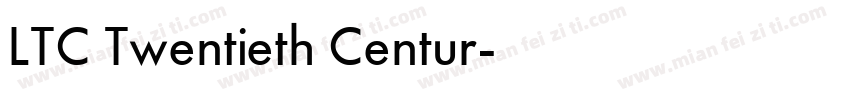 LTC Twentieth Centur字体转换